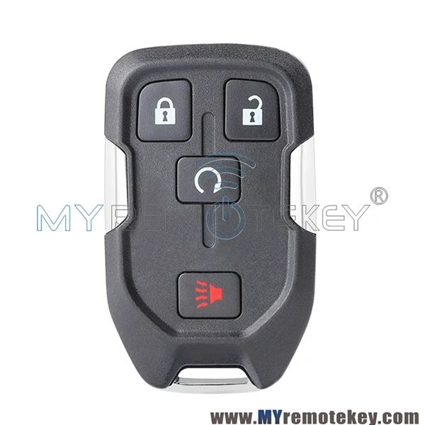 Replacement smart car key shell case for 2015 GMC Yukon Chevrolet Suburban Tahoe HYQ1AA 4 button