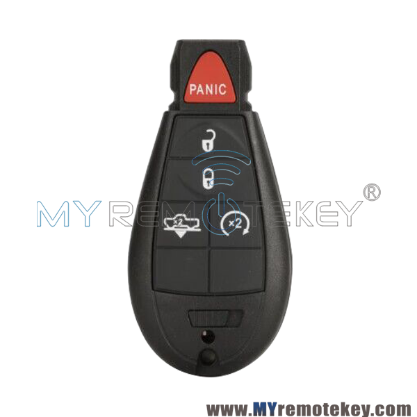 PN 68159655 / FCC GQ4-53T fobik key remote 5 button 433Mhz 46 chip PCF7961 for 2013-2018 Dodge RAM 1500 2500 3500