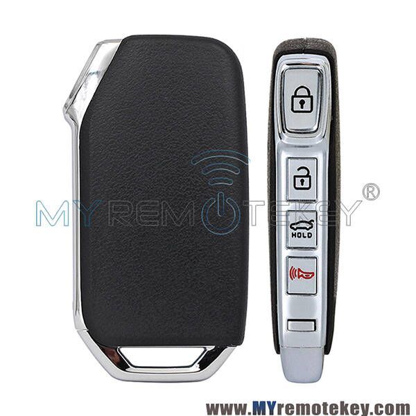 FCC: TQ8-FOB-4F15 Keyless-Go Smart Key 3+1 Button 434 MHz FSK  NCF2951X / HITAG 3  47 CHIP For 2018-2021 Kia Stinger HU134  PN: 95440-J5000