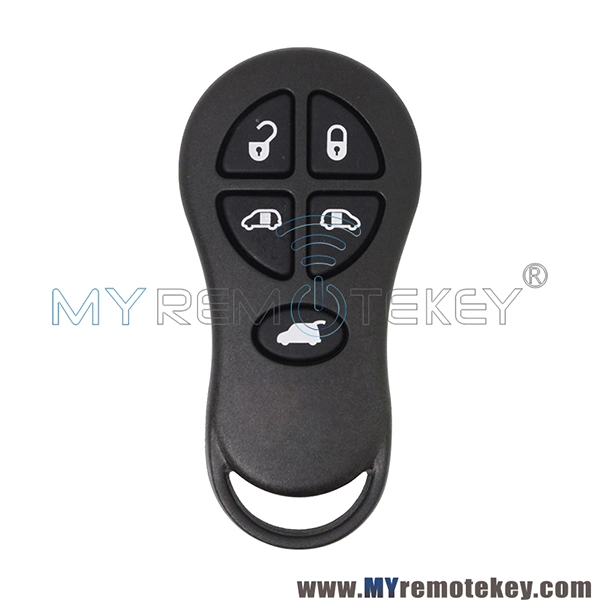 GQ43VT18T Remote key shell  fob 5 button for Chrysler Town &amp; Country Dodge Caravan 2001 2002 2003