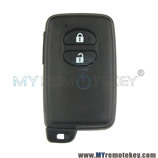 PN 89904-47190 B74EA / 89904-0F010 B75EA Smart key 2 button 433Mhz FSK ID74 chip for 2008-2015 Toyota IQ Prius Corolla Verso (Board number F433)