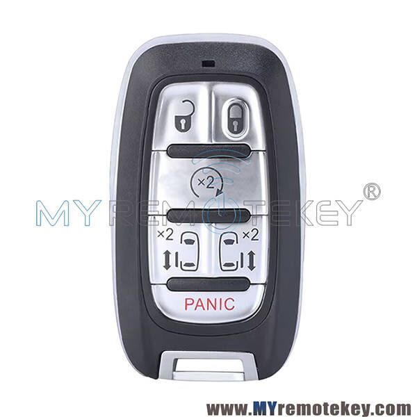 FCC M3N-97395900 Smart key shell 6 button for 2017-2021 Chrysler Pacifica Voyager PN 68241532AC 8241532AB