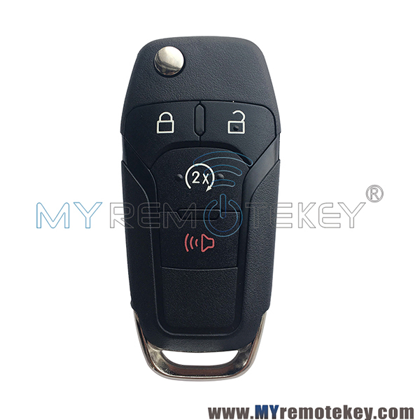 FCC N5F-A08TDA 4 button flip remote key 868mhz ID49 chip for 2015-2021 Ford F-Series Raptor Ranger