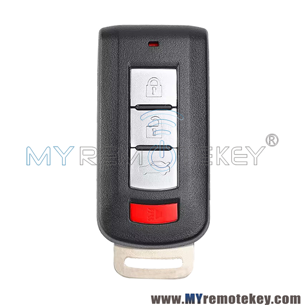 FCC GHR-M013 GHR-M014 keyless go smart key 4 button 315mhz / 434mhz HiTag3 ID47 Chip for Mitsubishi