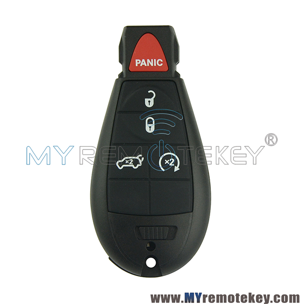 FCC GQ4-53T fobik key remote 5 button 433MHz 4A chip for 2014-2019 Jeep Cherokee