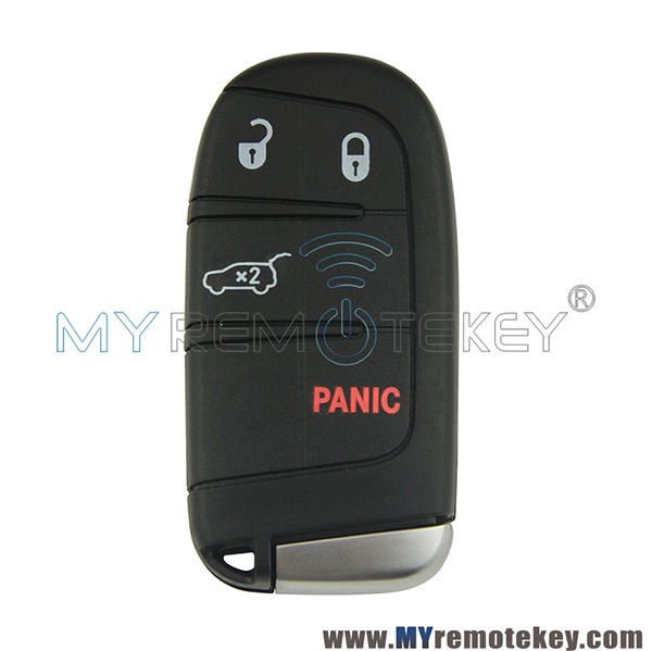 FCC M3N-40821302 Smart key 4 button 434mhz 4A chip for 2015-2021 Jeep compass  included SIP22 key blade