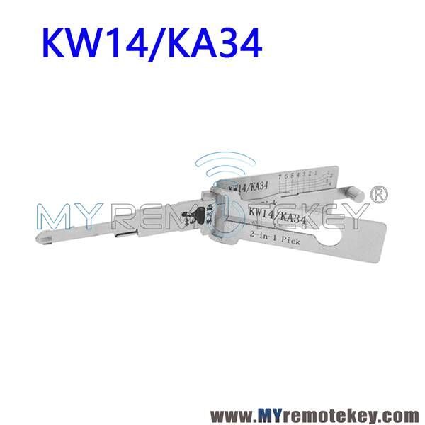 Lishi 2-in-1 Pick & Decoder KW14/KA34