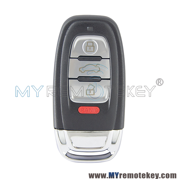 8T0959754J smart key case 3 button with panic For Audi A3 A4 A6 A8 A4L Q5 Q7 S4 S5 2009-2017 IYZFBSB802