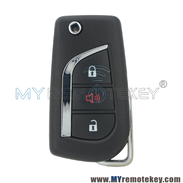 TOKAI RIKA B41TA Flip remote key 3 button TOY43 or TOY48 blade 433mhz H chip for Thailand Toyota Hilux YARIS