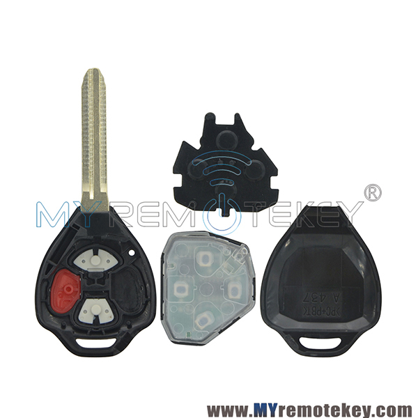 Tokai Rika B42TA Remote car key for Toyota Hilux 2010-2015 TOY43 3 button 314mhz 434mhz