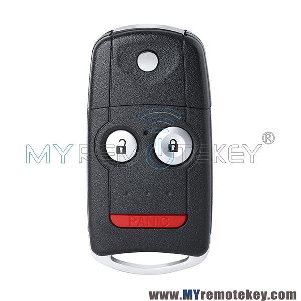 PN 35113-TL4-A20 flip remote key 3 button 313.8MHZ  434MHZ for Acura TL TSX ZDX 2010-2013 FCC MLBHLIK-1T