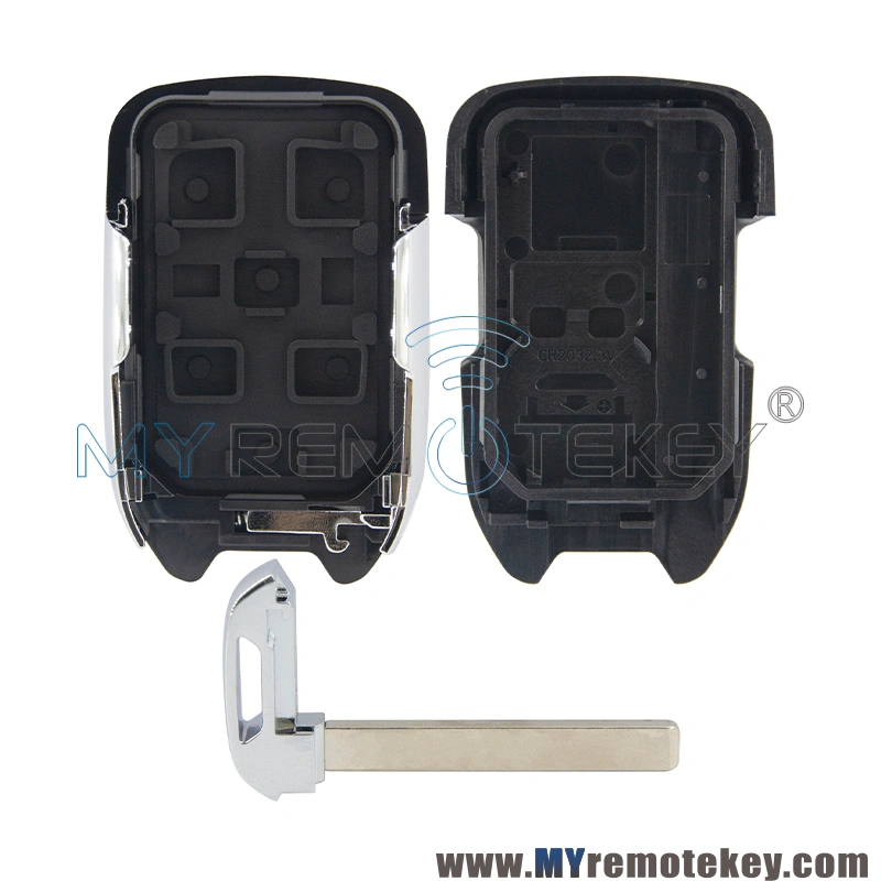 Replacement smart car key shell case for 2015 GMC Yukon Chevrolet Suburban Tahoe HYQ1AA 5 button