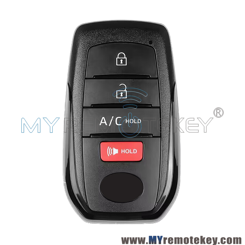 FCC HYQ14FBX Smart Key shell 4 Button A/C for 2023 Toyota bZ4X PN 8990H ...
