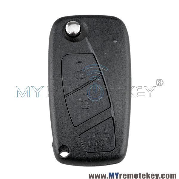 Flip remote key 3 button 433mhz ID46-PCF7941/ ID46-PCF7946/ Megamos ID48 Chip SIP22 blade for 2003-2016 Fiat 500 Punto Ducato Stilo Panda Bravo