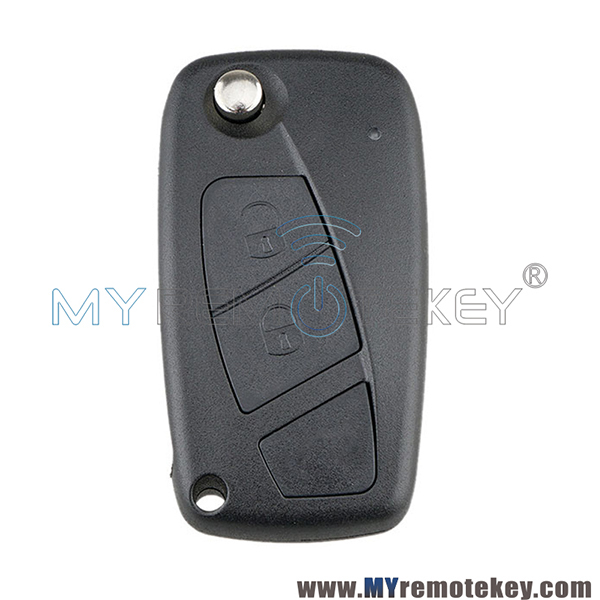 Flip remote key shell 2 button SIP22 blade for Fiat Punto Ducato Stilo Panda