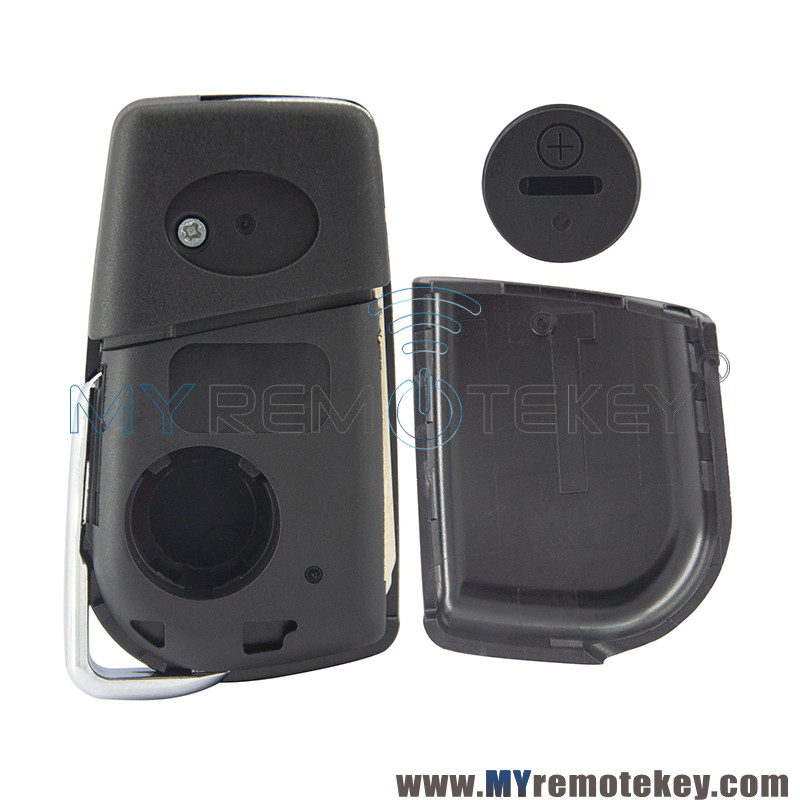 PN 89070-12A20 Flip remote key shell 2 button VA2 / TOY48 / TOY43 blade for Toyota Yaris Camry RAV4 Collara