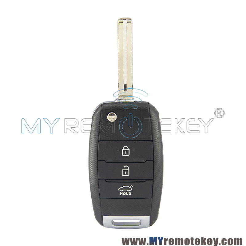 Flip key shell case 3 button KHY37 HYN14R for Kia Soul Sportage