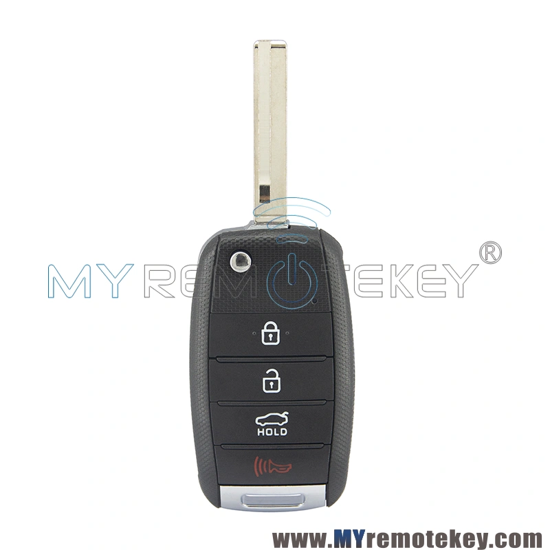 FCC NYODD4TX1306 Flip key shell 4 button for 2014 2015 Kia Optima P/N 95430-2T560