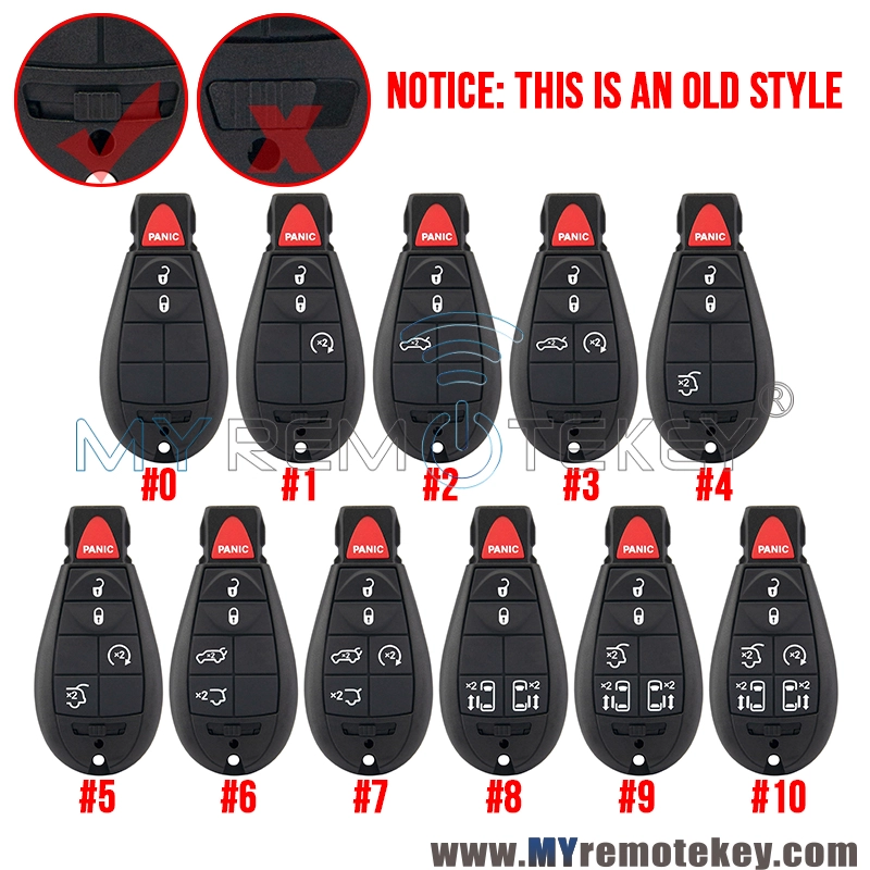 M3N5WY783X USA market Fobik Key shell for Chrysler Dodge Jeep 2009 2010 2011 2012 267F-5WY783 05026197AD