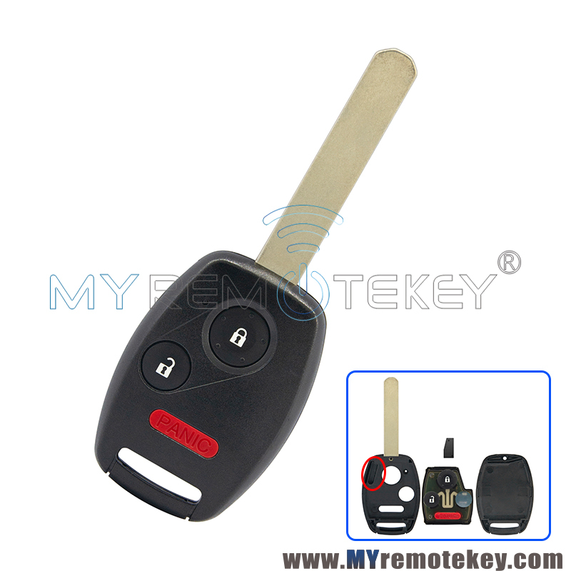 FCC OUCG8D-380H-A remote key 2 button with panic 313.8Mhz/315Mhz ID46/8E/ID13 Chip for 2005-2010 Honda Odyssey Ridgeline CR-V Fit PN 35111-SHJ-305 35111-SLN-305 35111-S9A-305