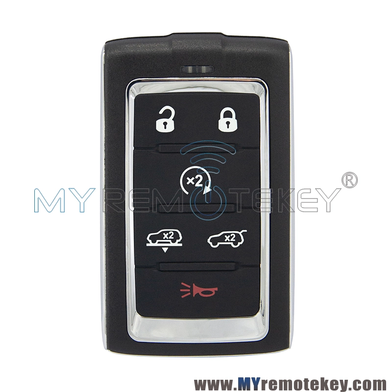 FCC: M3NWXF0B1 Smart Key 6 Buttons 434mhz 4A chip 2021-2022 Jeep Grand Wagoneer PN: 68425092AA