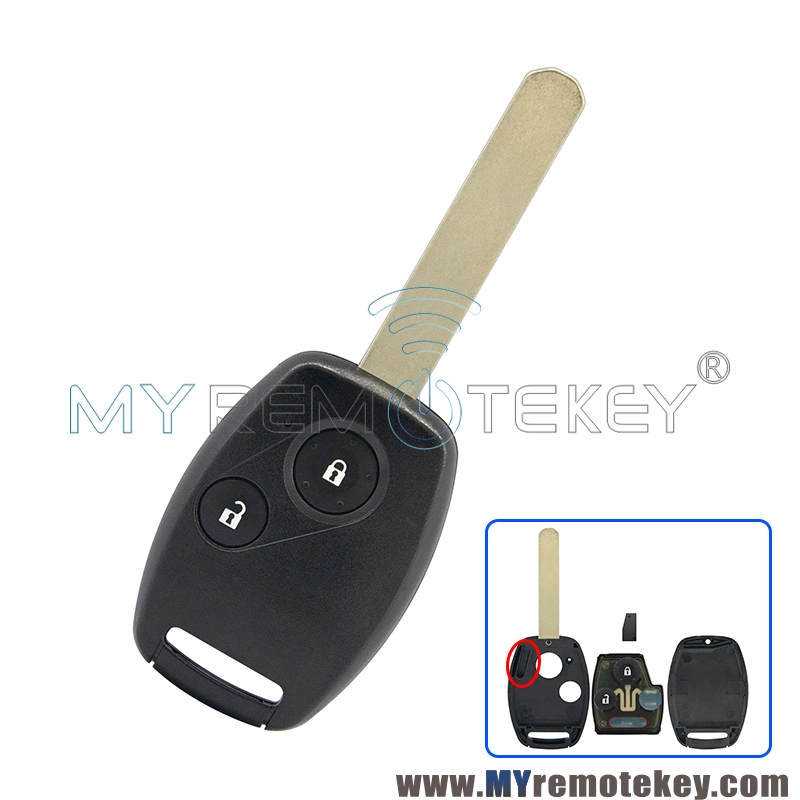 Remote head key 433.9mhz HON66 2 button OUCG8D-380H-A for Honda