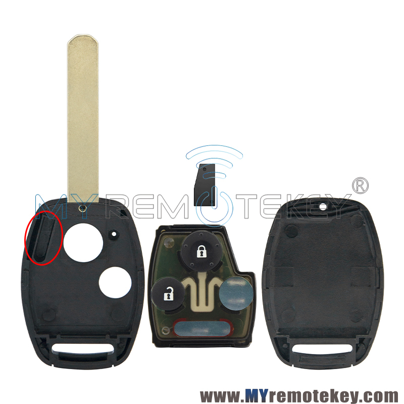 Remote head key 433.9mhz HON66 2 button OUCG8D-380H-A for Honda