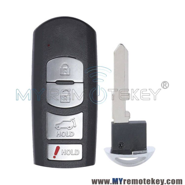 FCC WAZSKE13D01 WAZSKE13D02 2016-2020 Mazda CX-5 CX-9 Smart key 4 button Hatch 315mhz  PN TKY2-67-5DY KDY3-76-201