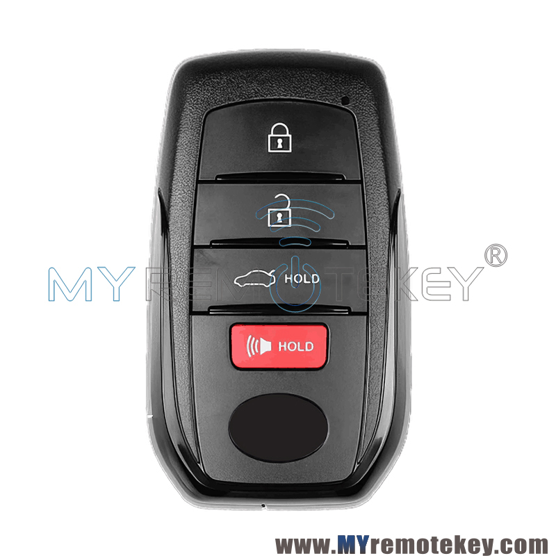 PN 8990H-12350 8990H-02470 FCC HYQ14FBW Smart Key shell 4 Button for 2023-2024 Toyota Corolla