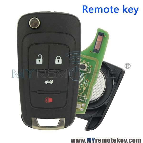 OHT01060512 Remote key 3 button with panic 315Mhz ASK HTAG2 ID46 PCF7941E for Chevrolet Malibu Sonic Orlando 2010-2016 flip key 13504200