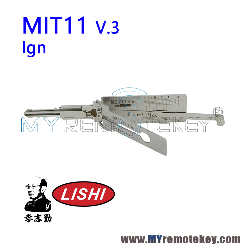 Original Lishi MIT11R V.3 Ign 2in1 Pick