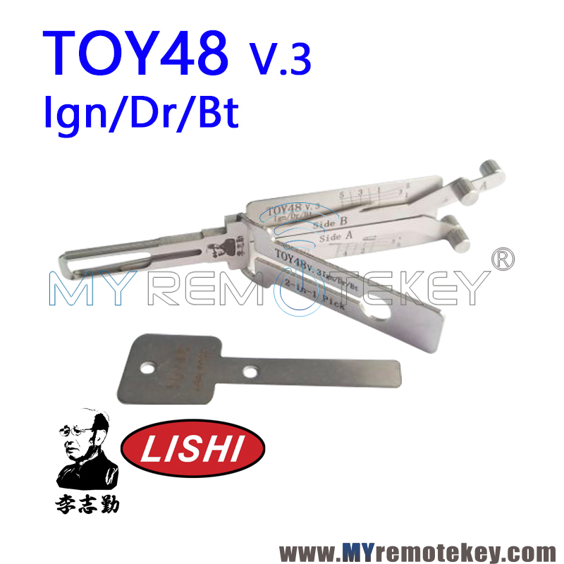Original LISHI TOY48 V.3 Ign/Dr/Bt 2 in 1 Auto Pick and Decoder For Toyota