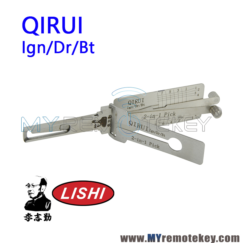 Original LISHI QIRUI Ign/Dr/Bt 2 in 1 Auto Pick and Decoder