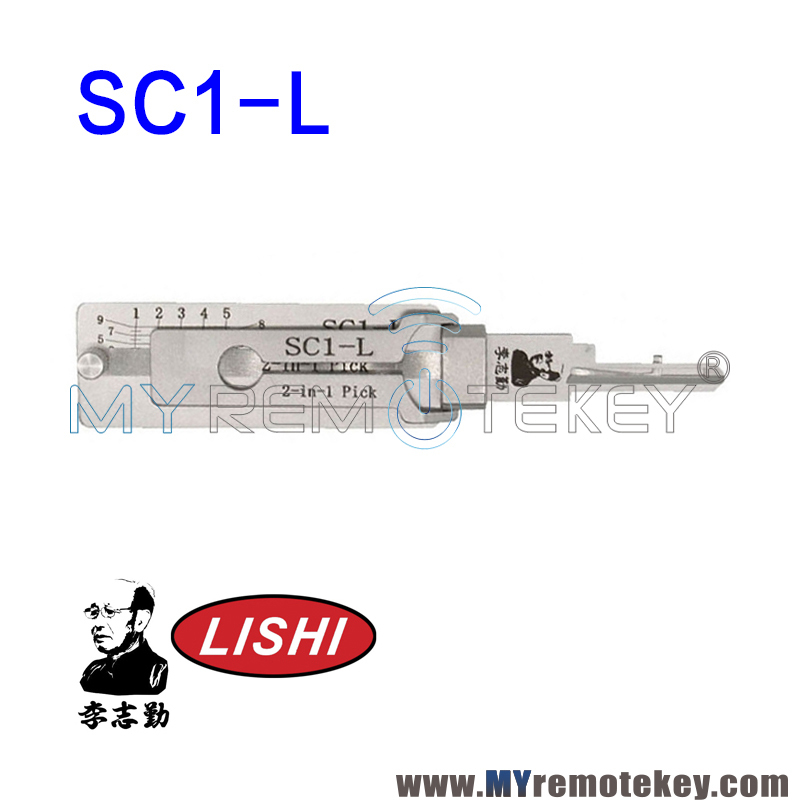 Original Lishi Schlage SC1-L 2-in-1 Residential Pick Decoder