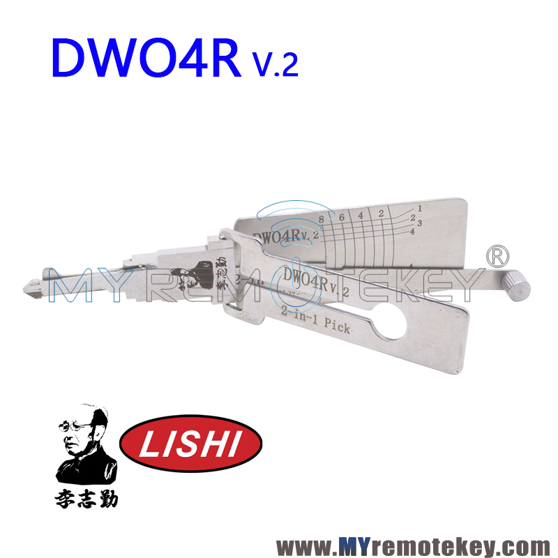 Original LISHI DWO4R v.2 2 in 1 Auto Pick and Decoder For Buick LOVA Excelle GL8 Chevy