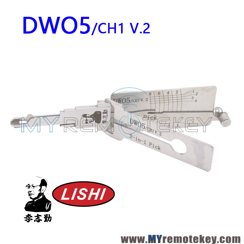 Original LISHI DWO5 CH1 v.2 2 in 1 Auto Pick and Decoder