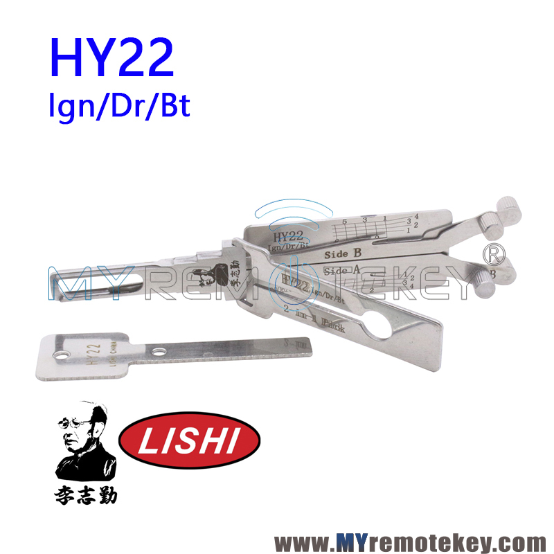 Original LISHI HY22 Ign/Dr/Bt 2 in 1 Auto Pick and Decoder For Hyundai and Kia