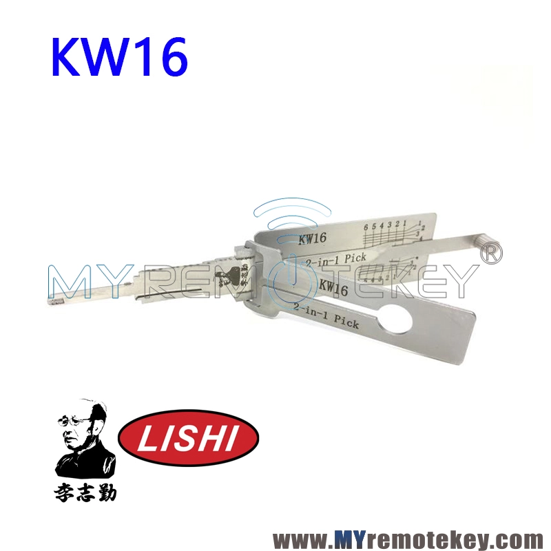 KW16 Lishi 2-in-1 Pick