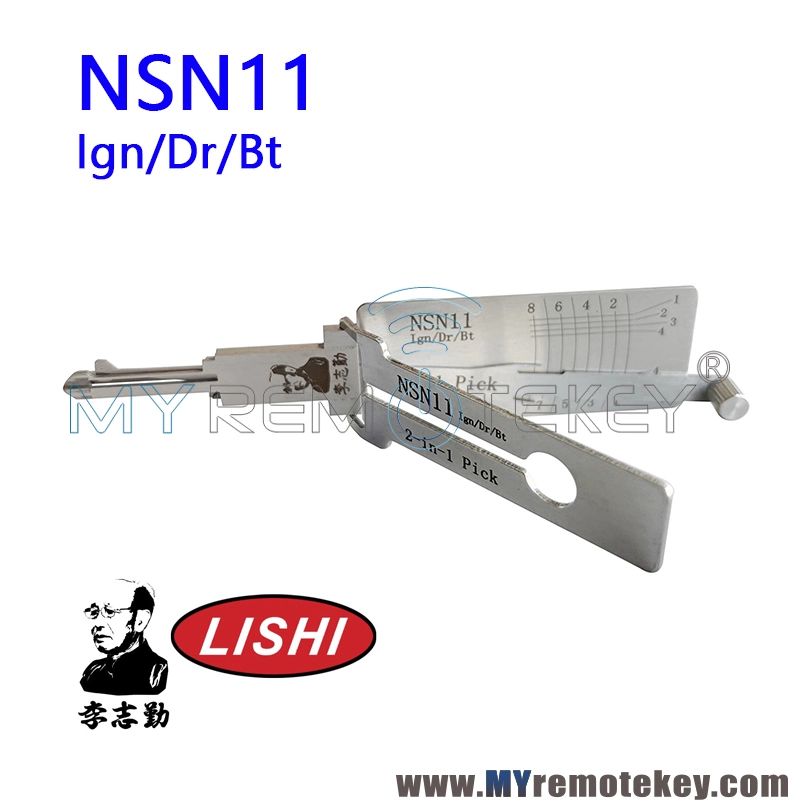 Original LISHI NSN11 Ign/Dr/Bt 2 in 1 Auto Pick and Decoder For Nissan