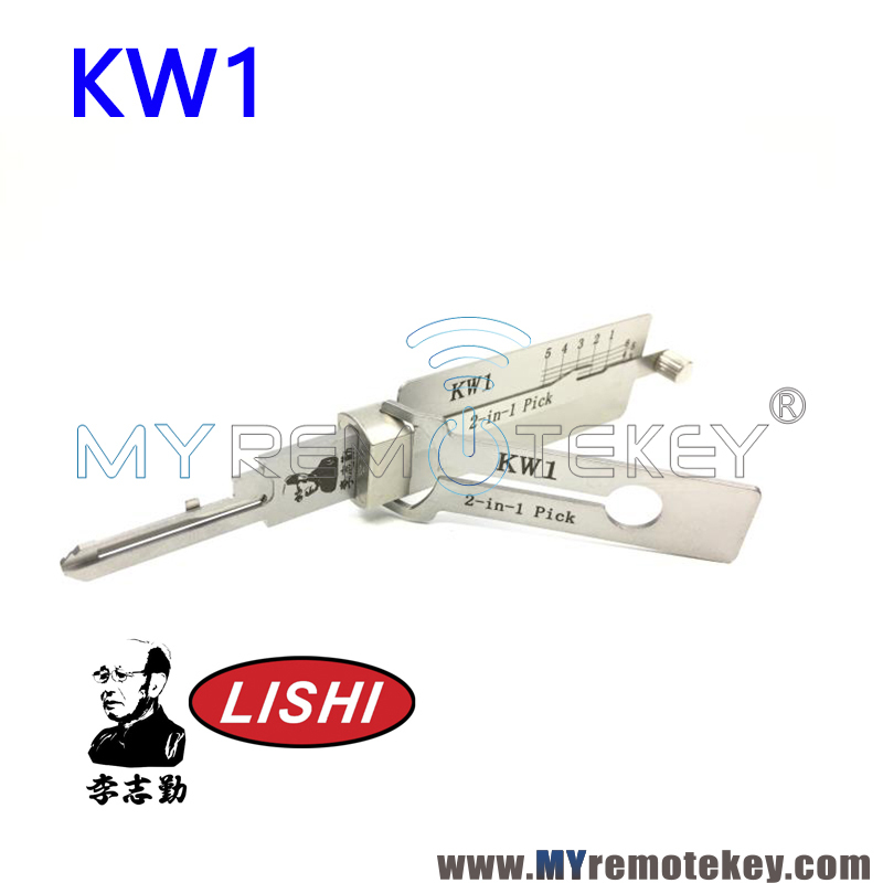 KW1 Lishi 2 in 1 Pick Decoder Tool