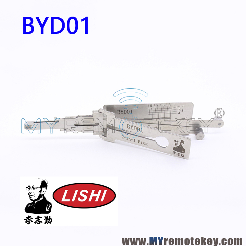 Original  LISHI BYD01 2 in 1 Auto Pick and Decoder