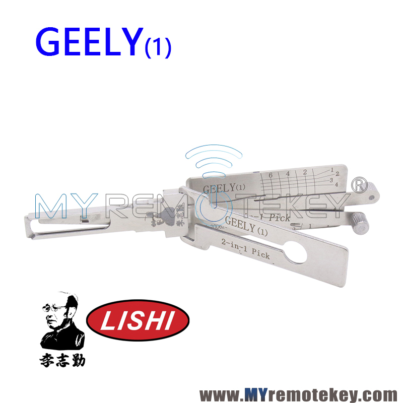 Original LISHI GEELY 1 2 in 1 Auto Pick and Decoder for GEELY