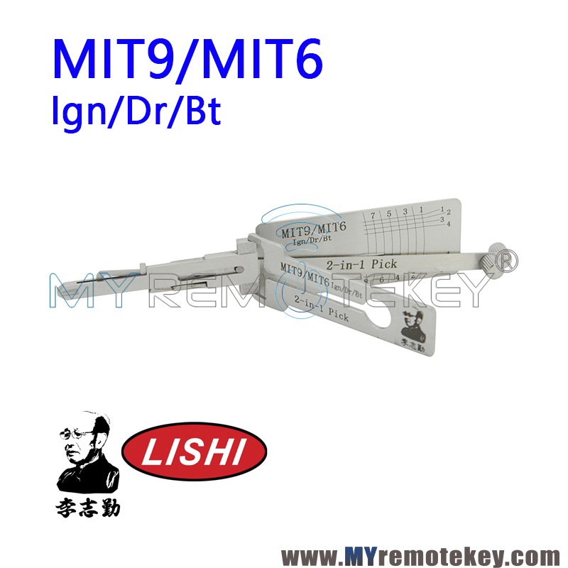 Original LISHI MIT9 MIT6 Ign/Dr/Bt 2 in 1 Auto Pick and Decoder