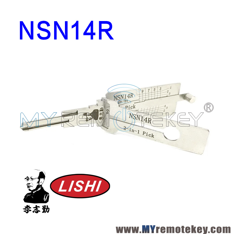 Original Lishi NSN14R Dr/Bt 2 in 1 Pick and Decoder for Nissan