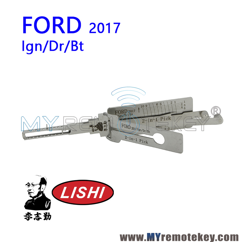 Original LISHI FORD 2017 Ign/Dr/Bt 2 in 1 Auto Pick and Decoder