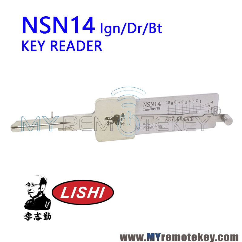 Original LISHI NSN14 Ign/Dr/Bt Key Reader