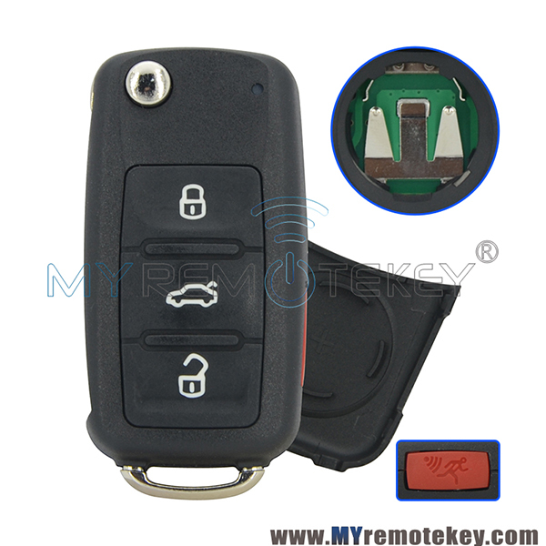 5K0 837 202 AE Flip remote key 4 button 315mhz  ID48 HU66 5K0837202AE for VW Beetle CC EOS Golf Jetta Passat keyless remote NBG010180T