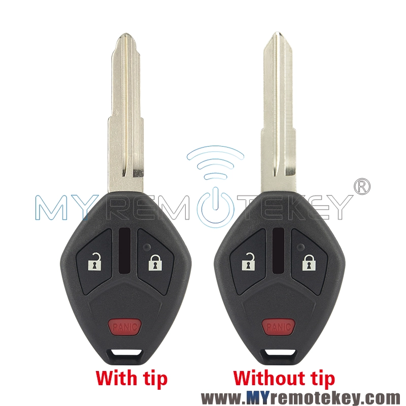 Remote car key case shell for Mitsubishi 2 button with panic MIT11R for Mitsubishi Eclipse Galant Lancer Outlander Endeavor OUCG8D620MA