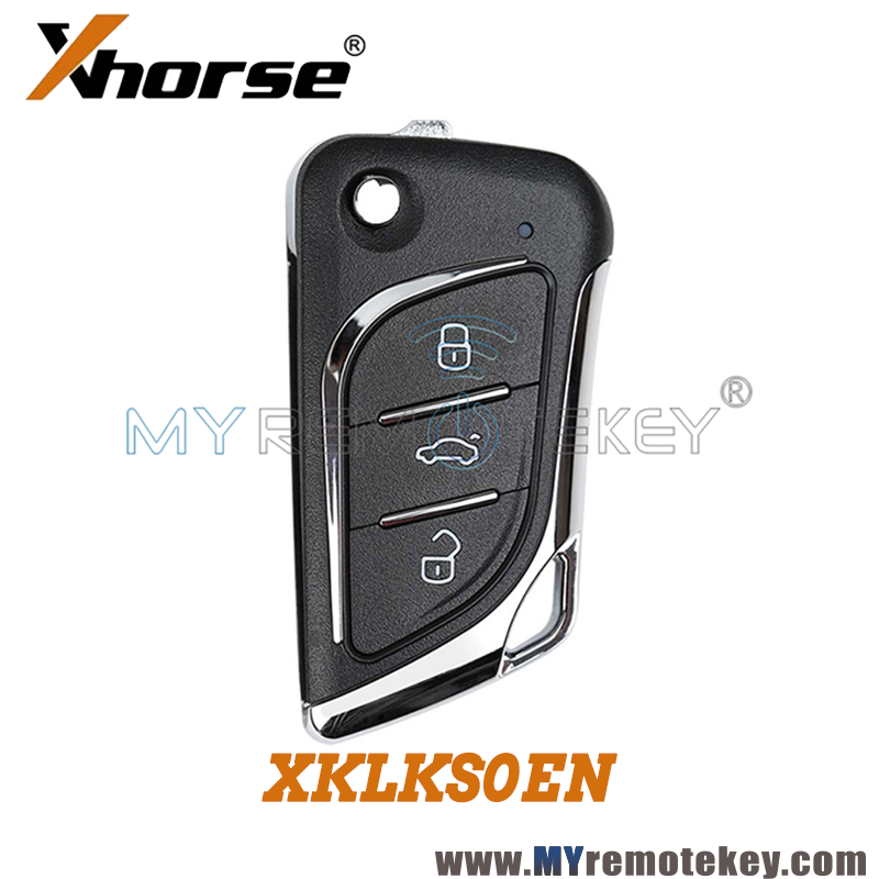 10X Xhorse Flip Universal Wire Remote Key Lexus Style 3 Button XKLKS0EN - Foto 11