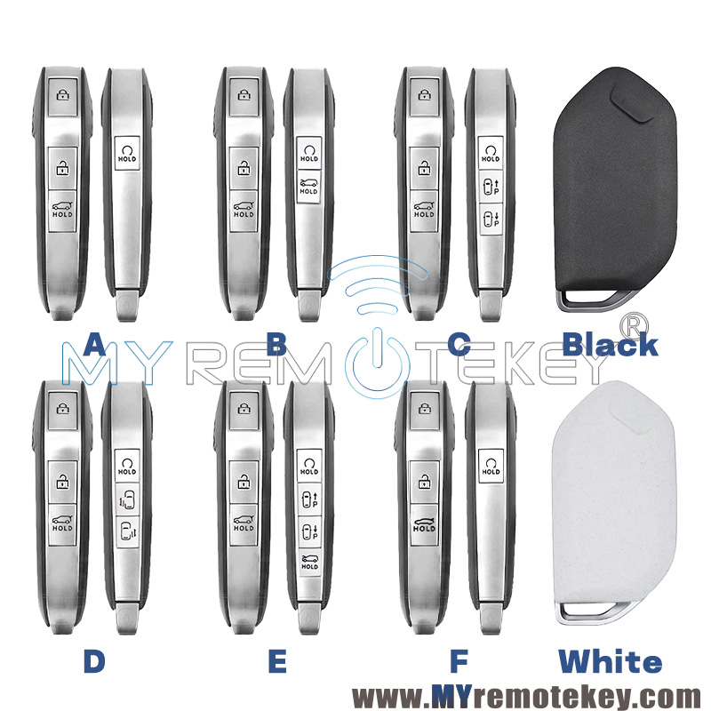FCC TQ8-FOB-4F71 Smart Key Shell 4/5/6/7 button for 2024-2025 Kia ...